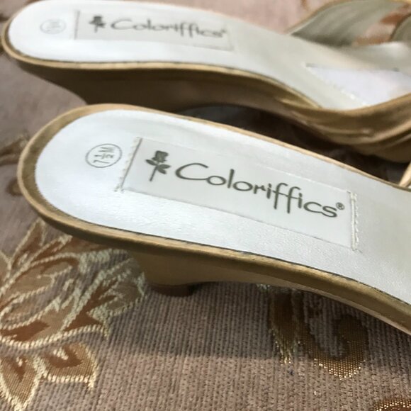 Gold-Dyed Satin Wedge Sandal, Formal Pump Wedding Shoe Comfortable - Picture 14 of 16